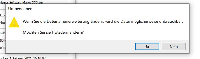 Tuningfile Typ ändern